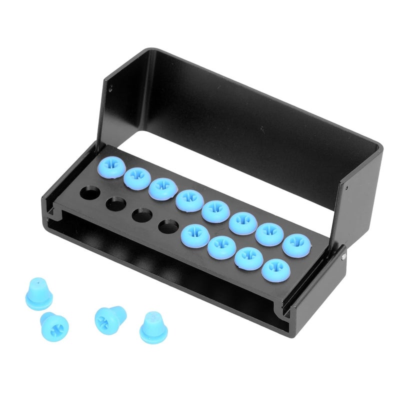 EustomA Burs Holder Block Case for 16 Holes High Temperature Sterilizable Autoclavable Burs Holder Box 3pcs/Set (Black) - Image 4